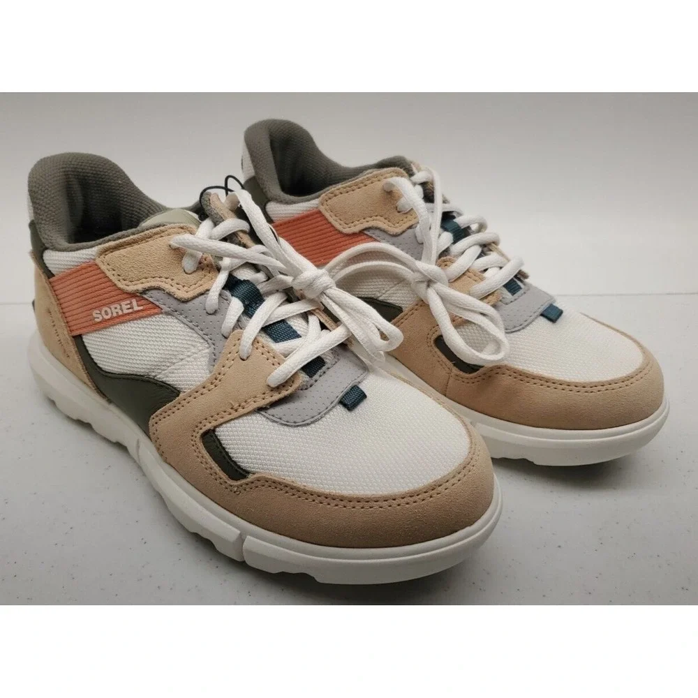Sorel Women's Explorer II Sneaker Low WP Sea Salt/Nova Sand 6.5M US NEW!